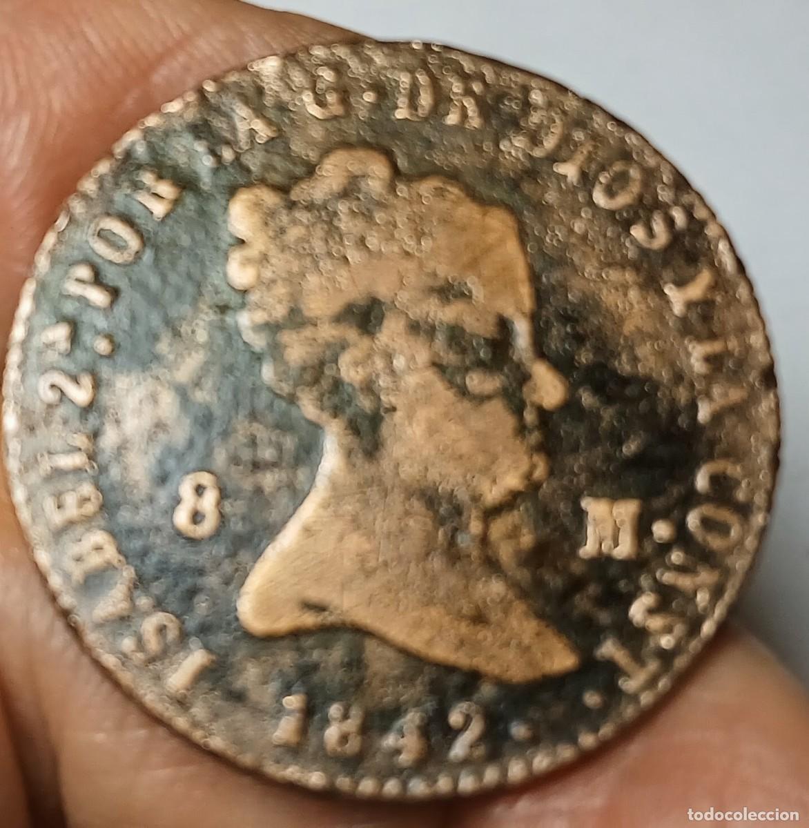 Coins of Spain: ISABEL II 8 MARAVEDIS 1842 DE SEGOVIA, ENV&Iacute;O CORREO ORDINARIO 1,50 &euro; CERTIFICADO 5,40
