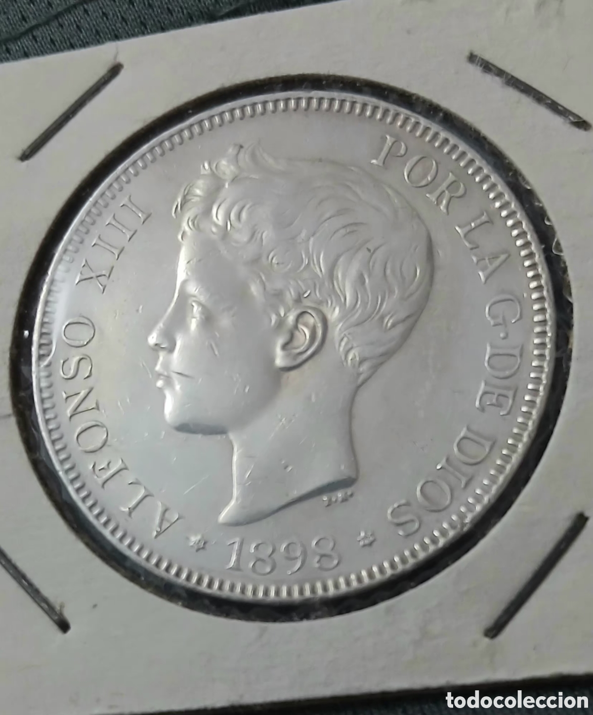 Coins of Spain: MONEDA DE PLATA ALFONSO XIII 5 PESETAS 1898*98 SIN CIRCULAR