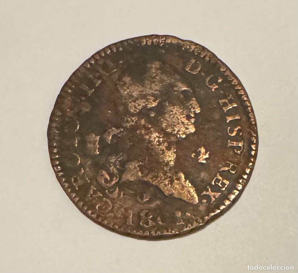 Monedas de Espa&ntilde;a: 4 MARAVED&Iacute;S - CARLOS IV - CAROLUS IIII - 1801 - CECA SEGOVIA - COBRE