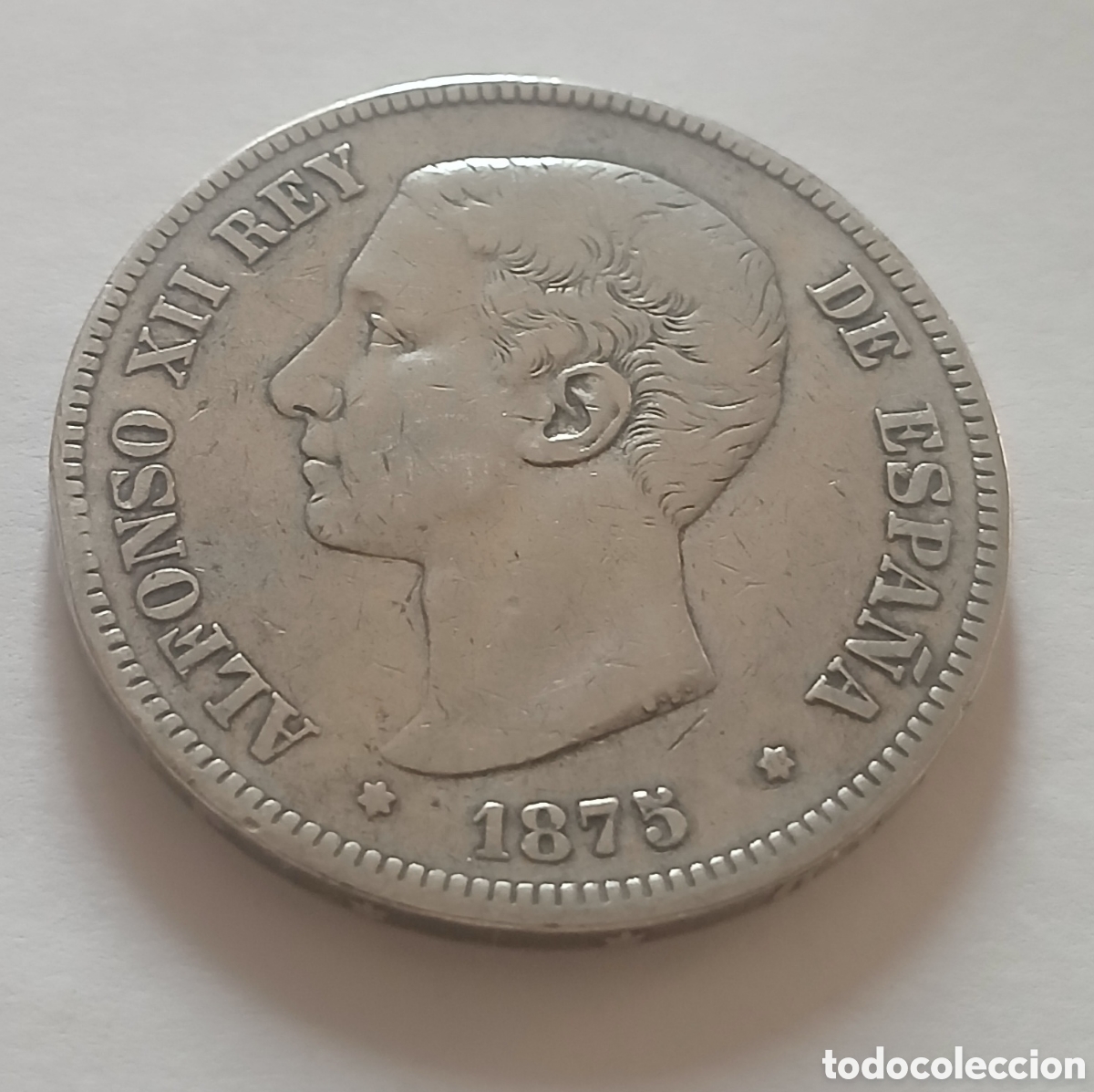 Monedas de Espa&ntilde;a: MONEDA 5 PESETAS ALFONSO XII 1875 PLATA