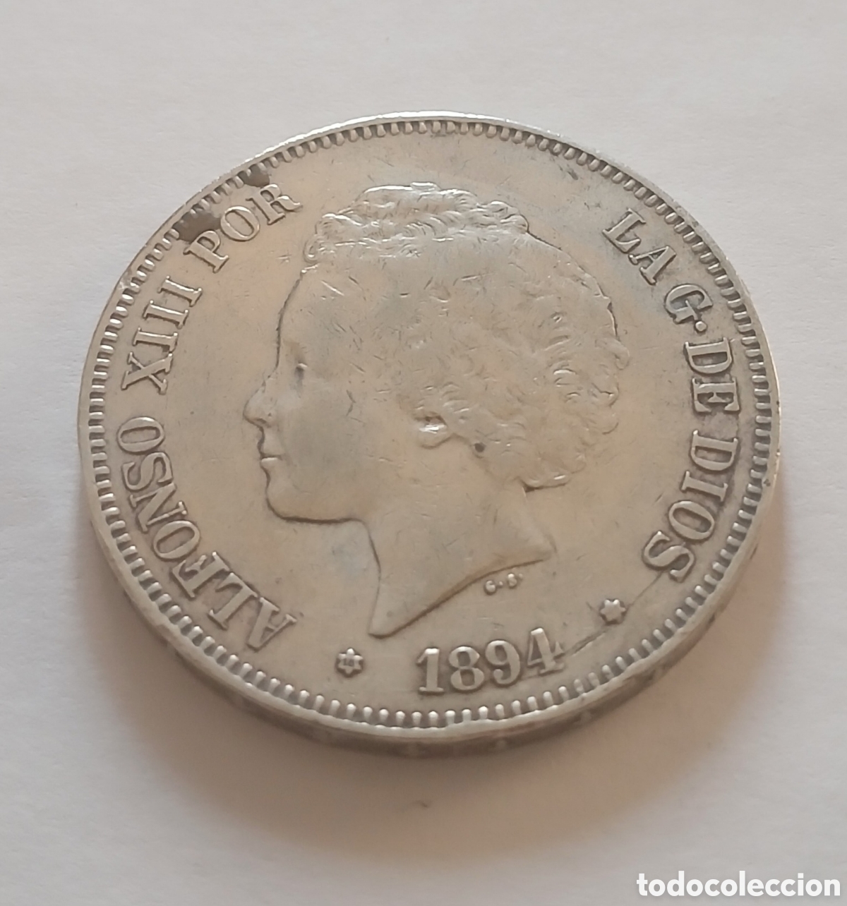 Monedas de Espa&ntilde;a: MONEDA 5 PESETAS ALFONSO XIII 1894 PLATA