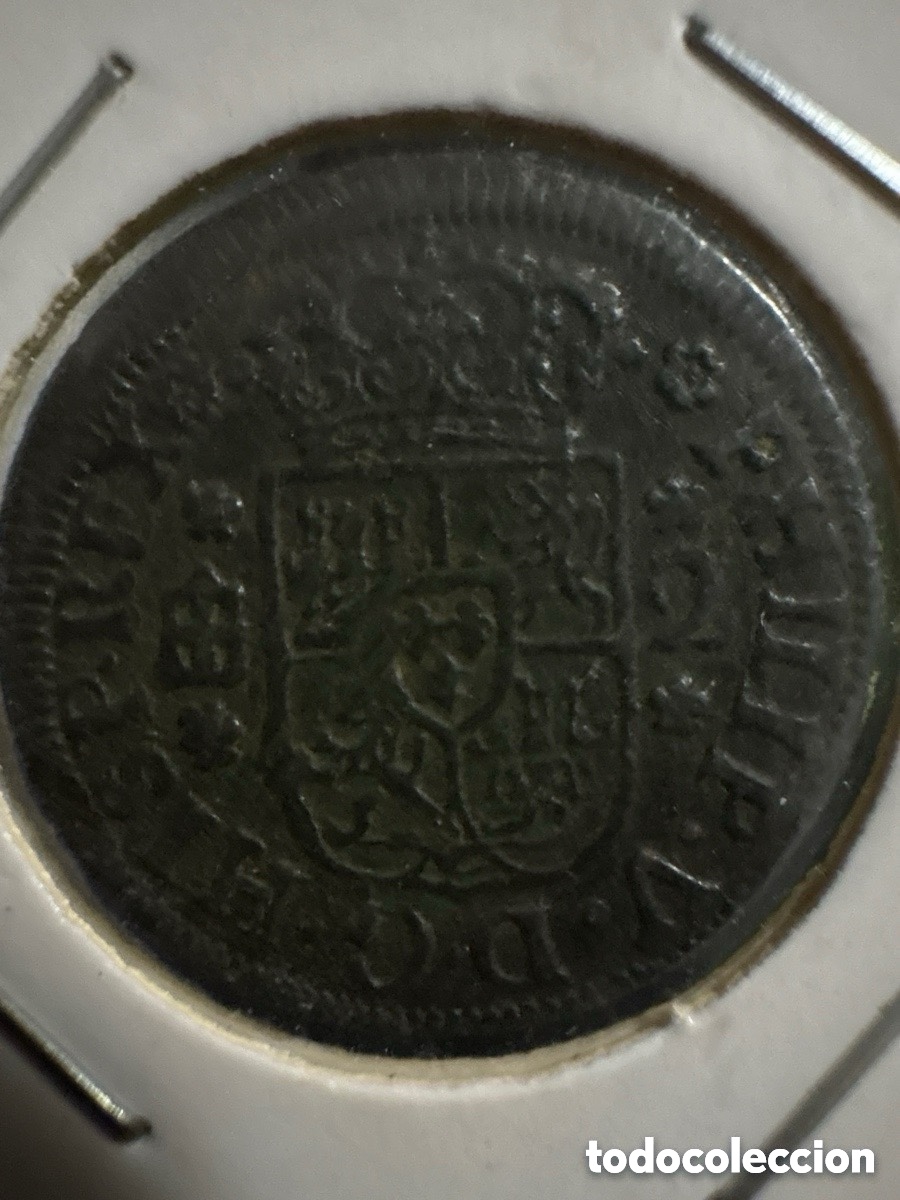 M&uuml;nzen von Spanien: Moneda 2 maraved&iacute;s 1746 Segovia, Felipe V (A3)
