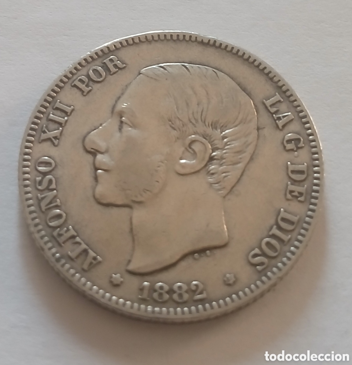Monedas de Espa&ntilde;a: MONEDA DE 2 PESETAS DE ALFONSO XII PLATA