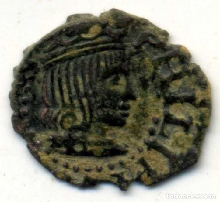 Monedas de Espa&ntilde;a: XS- GIRONA Felip II (III) (1598-1621) Diner amb la G al coll