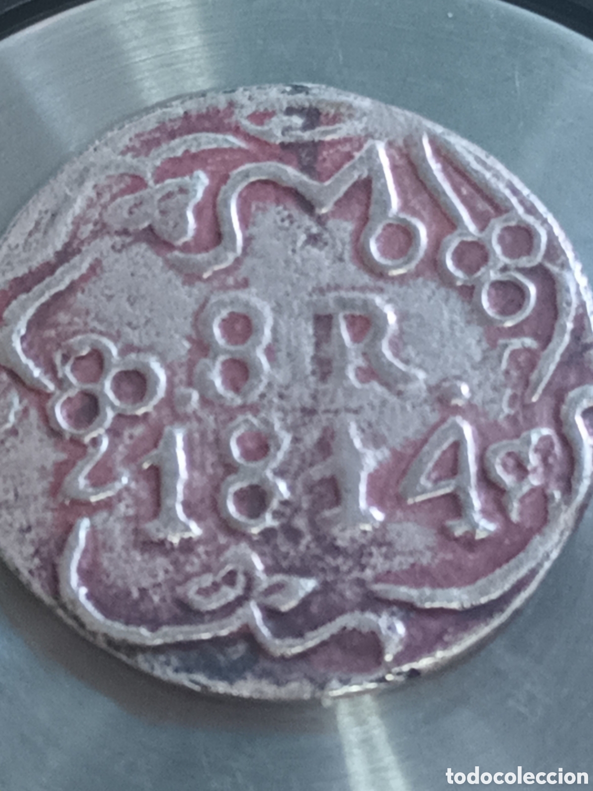 Monedas de Espa&ntilde;a: MONEDA DE 8 REALES DE PLATA JOS&Eacute; MARIA MORELOS A&Ntilde;O 1814 INSURGENCIA DE M&Eacute;XICO