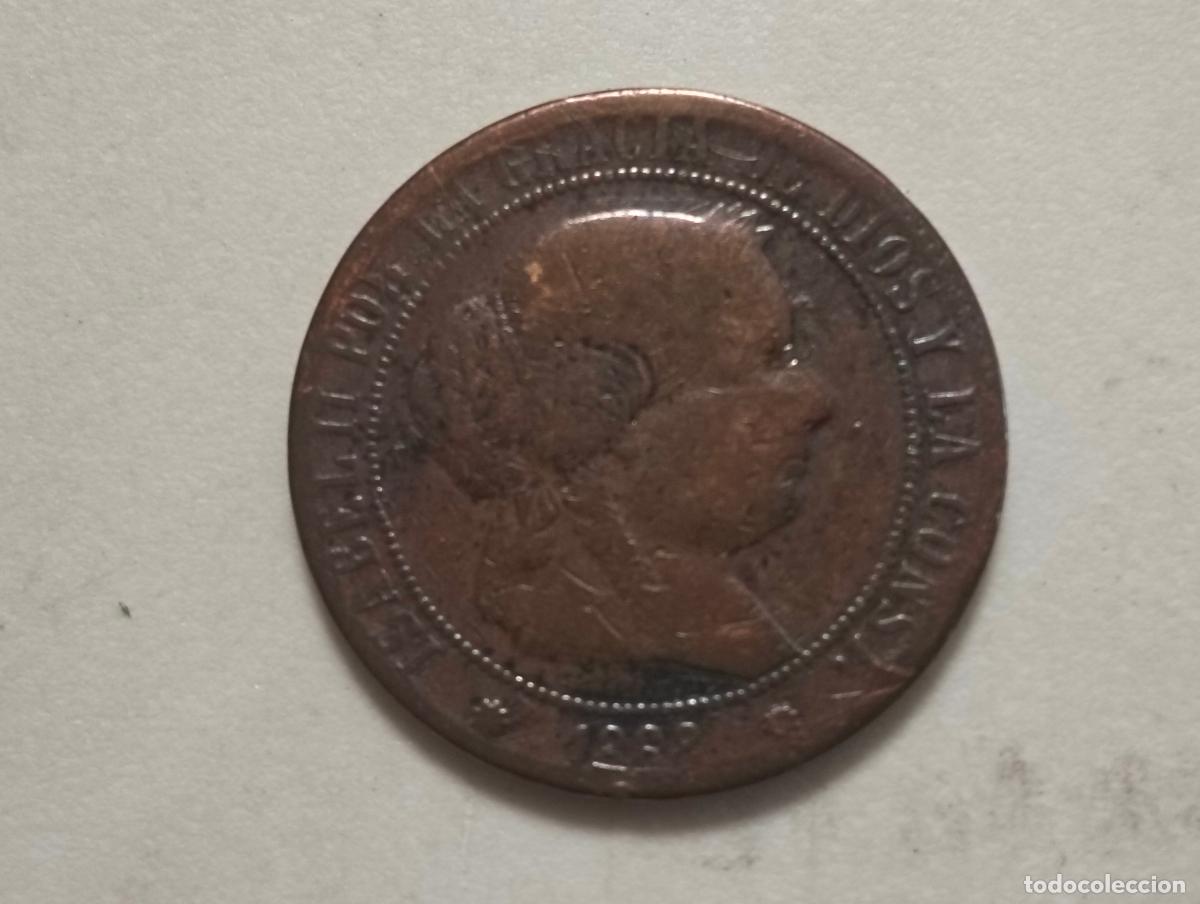 Monedas de Espa&ntilde;a: MONEDA COBRE, ISABEL II, A&Ntilde;O 1868, 5 CENTIMOS DE ESCUDO