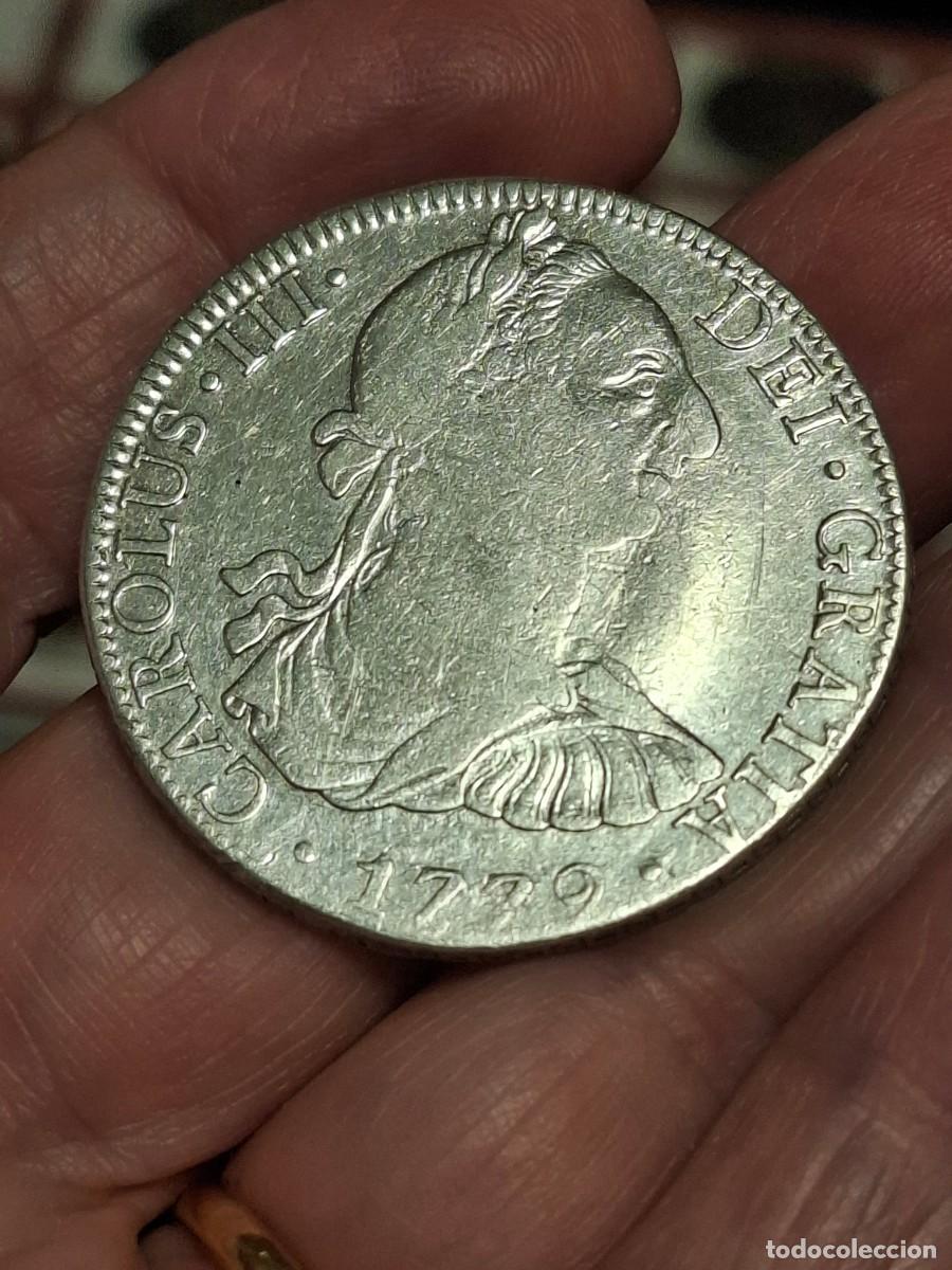 M&uuml;nzen von Spanien: MONEDA DE 8 REALES DE CARLOS III DE 1779 (MEJICO)