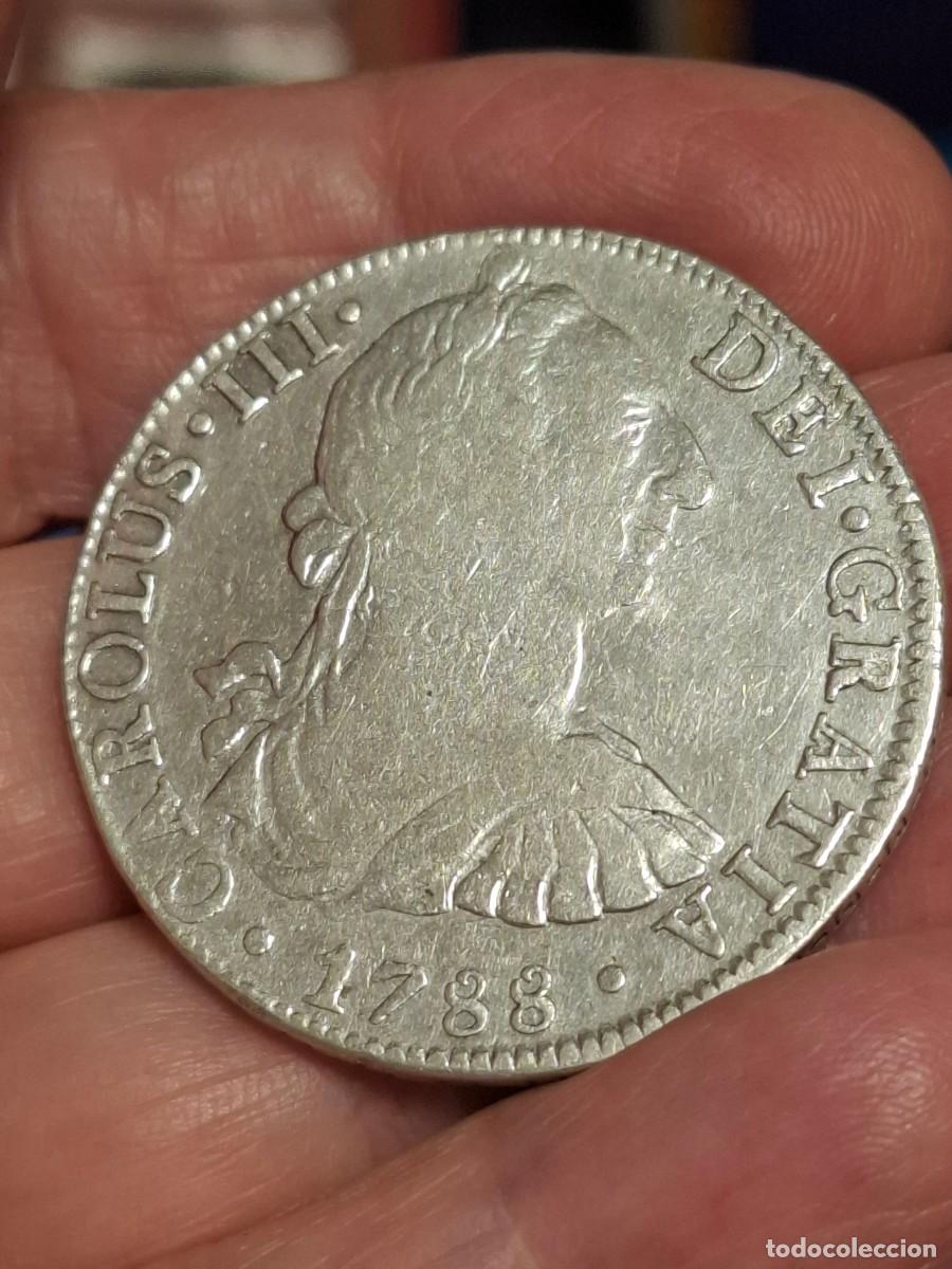 M&uuml;nzen von Spanien: MONEDA DE 8 REALES DE CARLOS III DE 17889 (MEJICO)