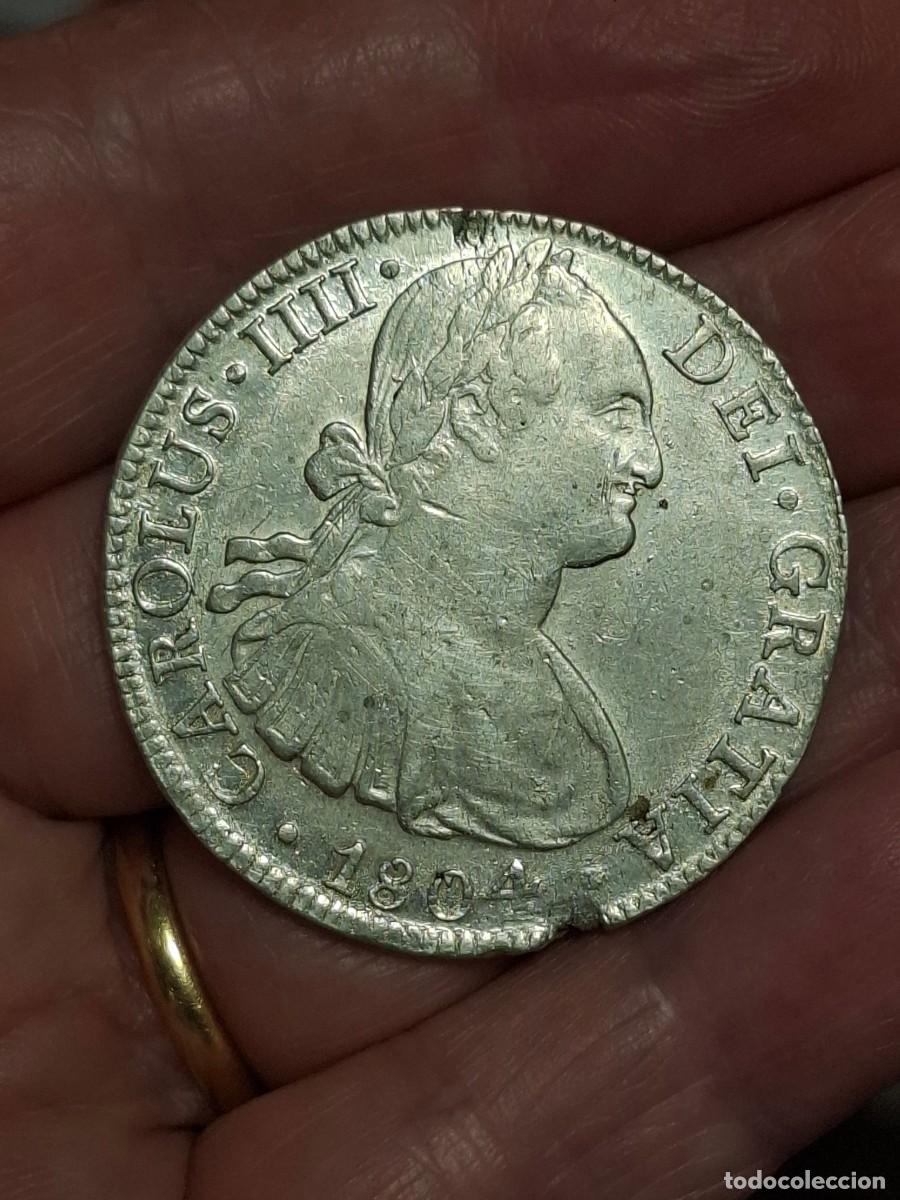 M&uuml;nzen von Spanien: MONEDA DE 8 REALES DE CARLOS IIII DE 1804 (MEJICO)
