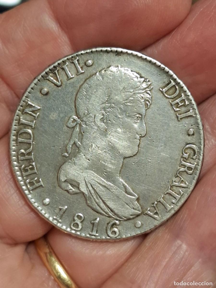 Monete da Spagna: MONEDA DE 8 REALES DE FERNANDO VII DE 1816 (MADRID) ESCASA