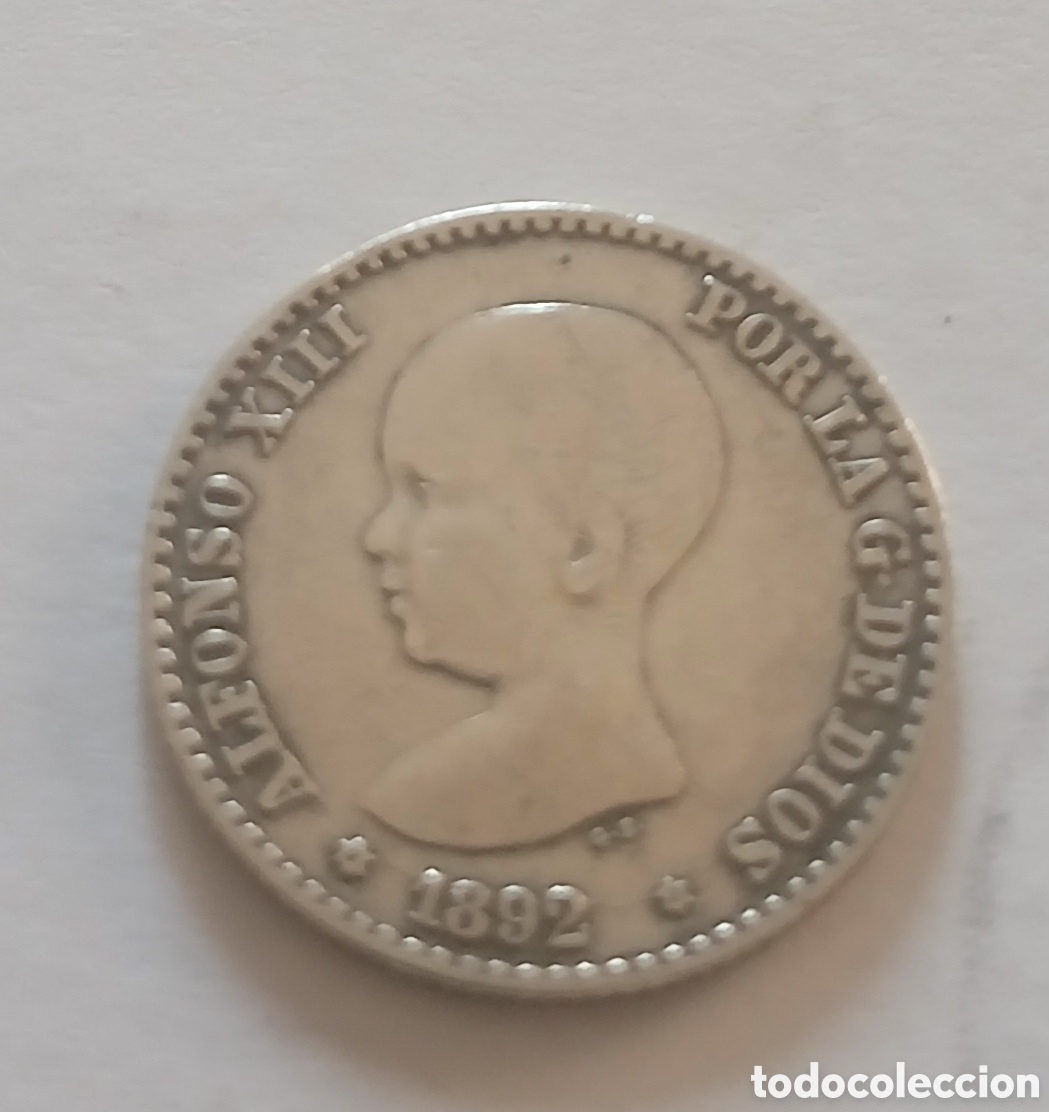 Monedas de Espa&ntilde;a: MONEDA 5 C&Eacute;NTIMOS ALFONSO XIII 1892 PLATA