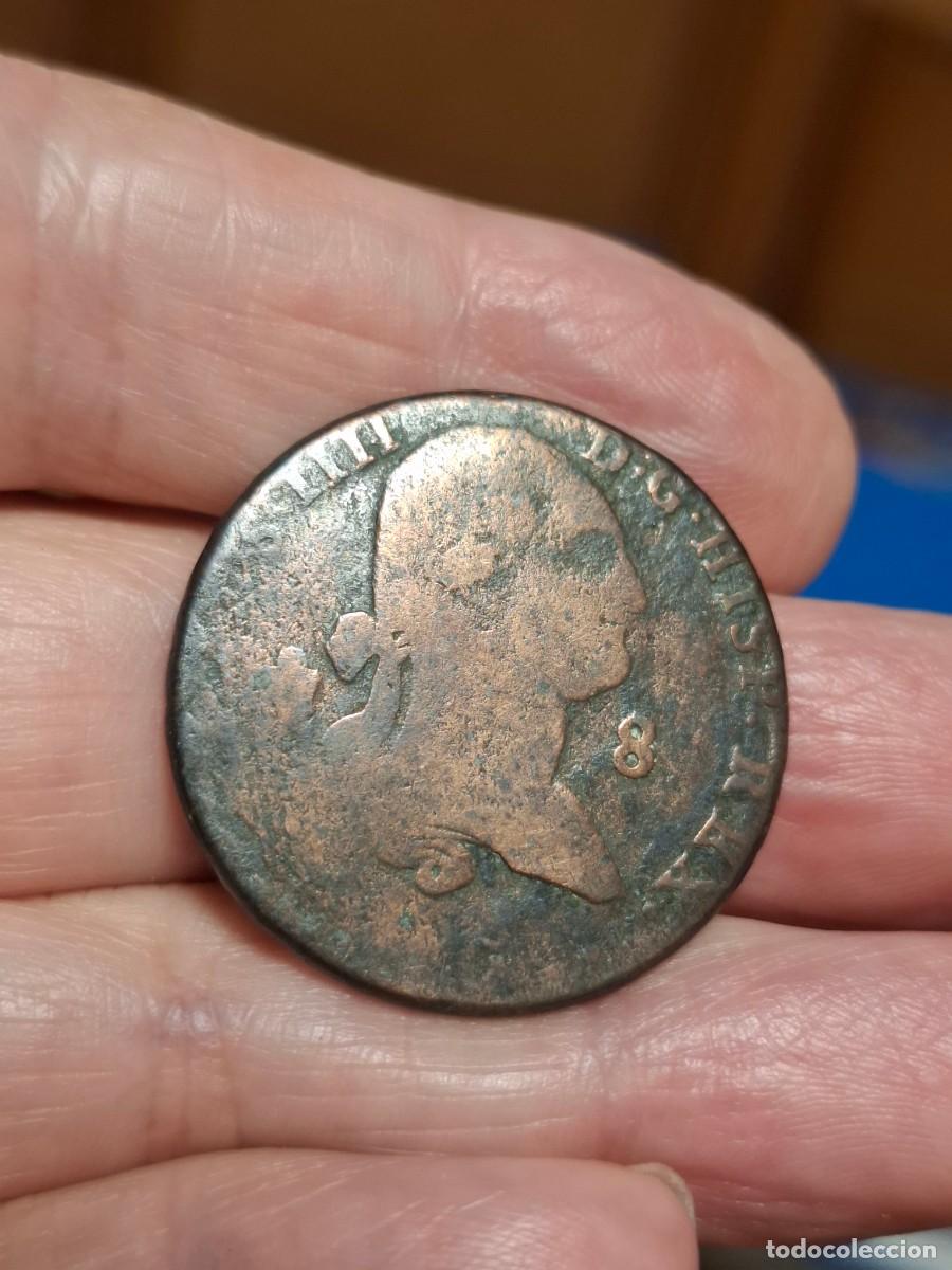 Monete da Spagna: MONEDA DE 8 MARAVEDIS DE CARLOS IIII DE 1802 SEGOVIA