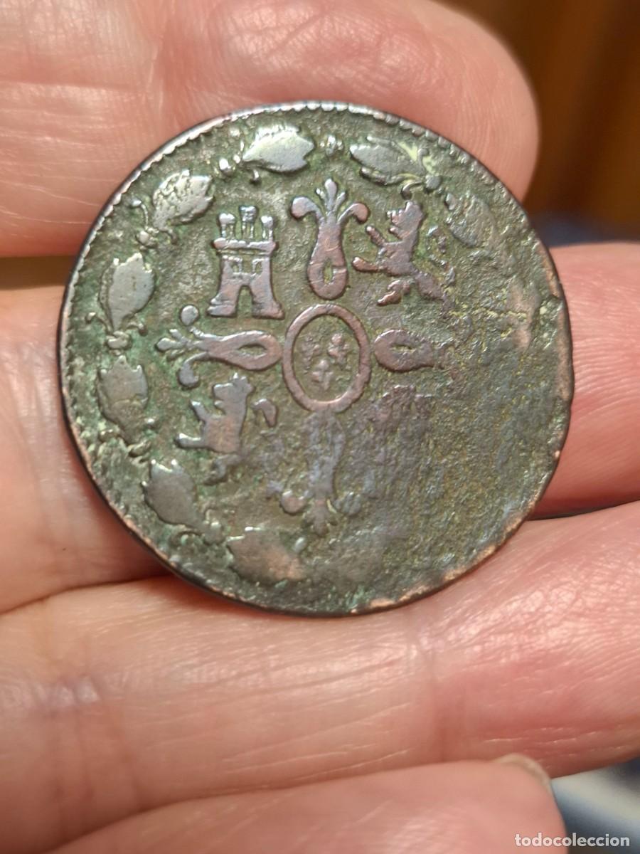 Monedas de Espa&ntilde;a: MONEDA DE 8 MARAVEDIS DE CARLOS IIII DE 1802 SEGOVIA - Foto 2