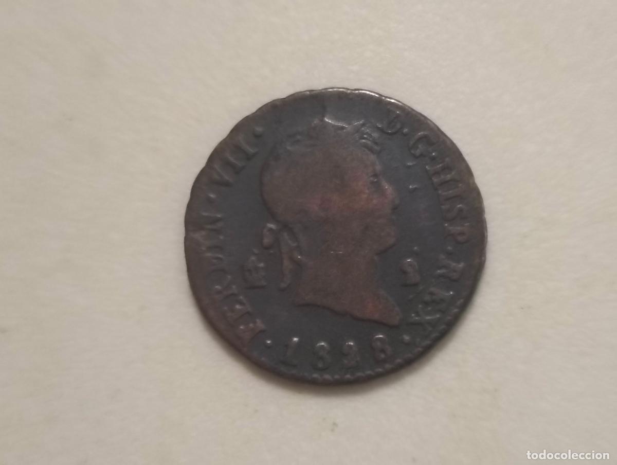Monedas de Espa&ntilde;a: MONEDA COBRE, FERNANDO VII, A&Ntilde;O 1828, 2 MARAVEDIS, CECA SEGOVIA
