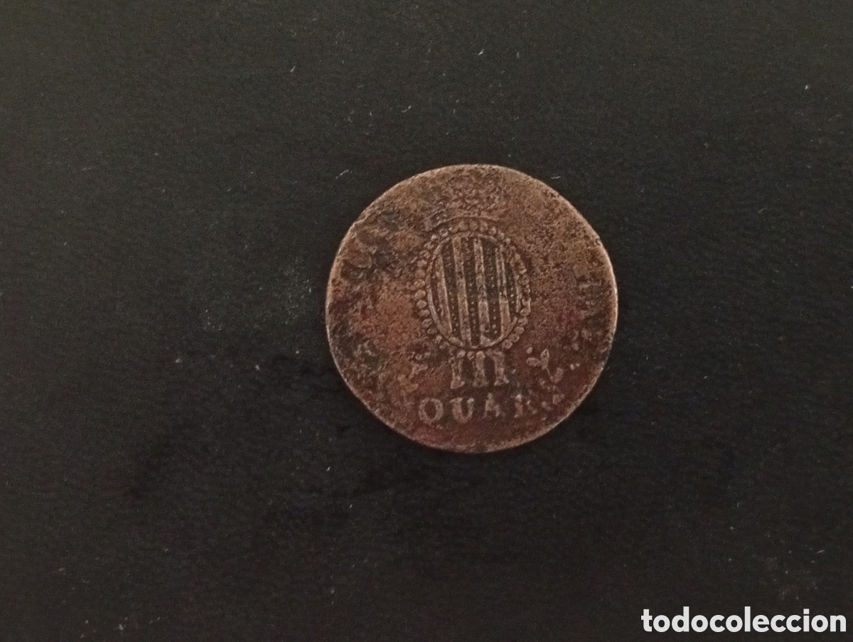 Monedas de Espa&ntilde;a: Moneda de 3 quartos 1813 Fernando VII - Foto 2