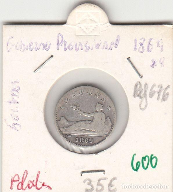 Monnaies d'Espagne: CRE0600 MONEDA ESPA&Ntilde;A GOBIERNO PROVISONAL 50 CENTIMOS PLATA 1869