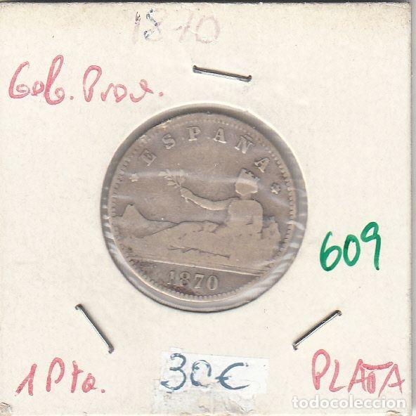 M&uuml;nzen von Spanien: CRE0609 MONEDA ESPA&Ntilde;A GOBIERNO PROVISIONAL 1 PESETA PLATA 1870