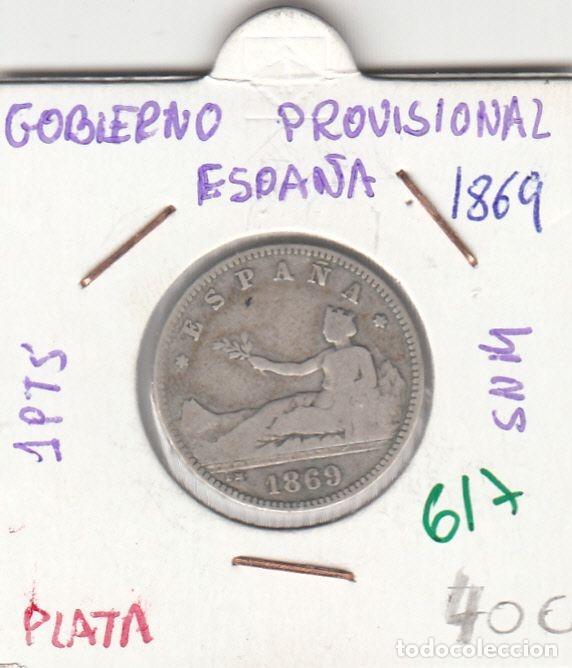 M&uuml;nzen von Spanien: CRE0617 MONEDA ESPA&Ntilde;A GOBIERNO PROVISIONAL 1 PESETA PLATA 1869