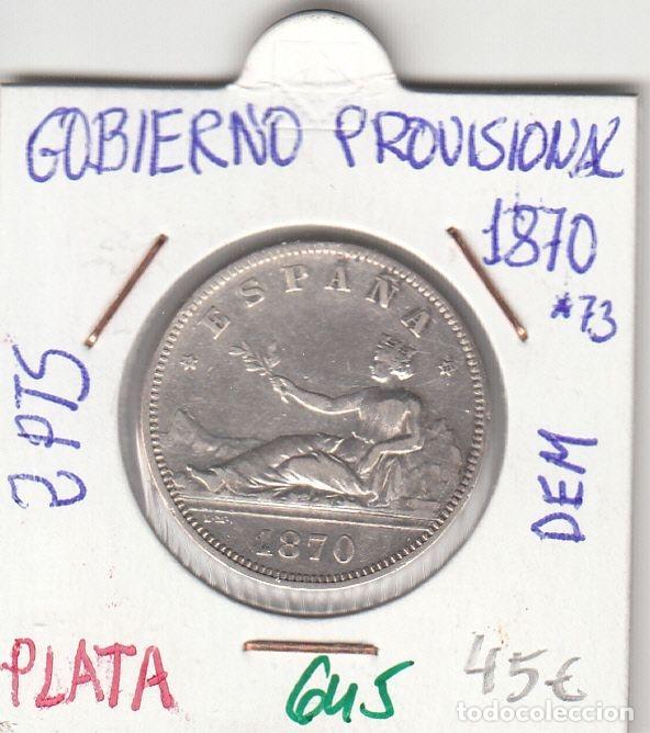 M&uuml;nzen von Spanien: CRE0645 MONEDA ESPA&Ntilde;A GOBIERNO PROVISIONAL 2 PESETAS PLATA 1973