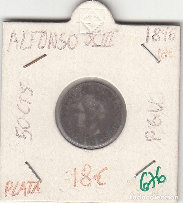 M&uuml;nzen von Spanien: CRE0676 MONEDA ESPA&Ntilde;A ALFONSO XIII PLATA 50 CENTIMOS 1896