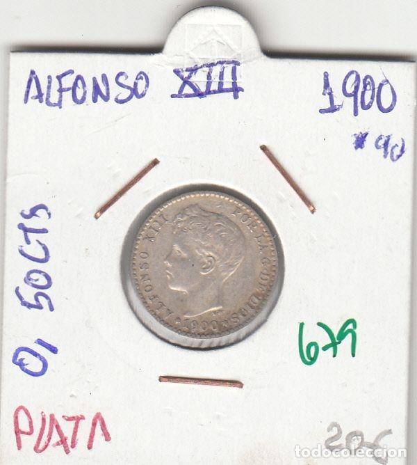 M&uuml;nzen von Spanien: CRE0679 MONEDA ESPA&Ntilde;A ALFONSO XIII 50 CENTIMOS 1900 PLATA