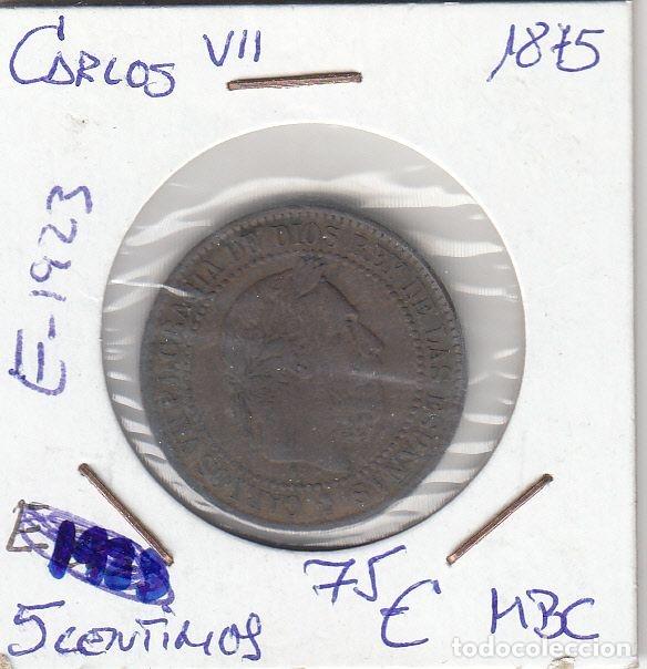Monedas de Espa&ntilde;a: E1923 MONEDA ESPA&Ntilde;A 5 C&Eacute;NTIMOS CARLOS VII 1875