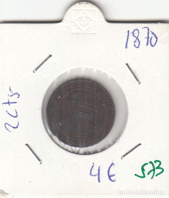 Coins of Spain: CRE0573 MONEDA ESPA&Ntilde;A GOBIERNO PROVISIONAL 2 CENTIMOS 1870