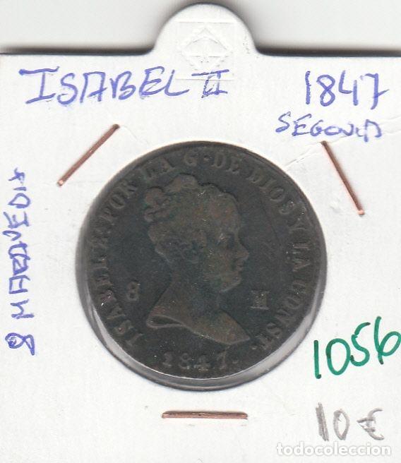 Coins of Spain: CRE1056 MONEDA ESPA&Ntilde;A ISABEL II 8 MARAVEDIS 1847 SEGOVIA