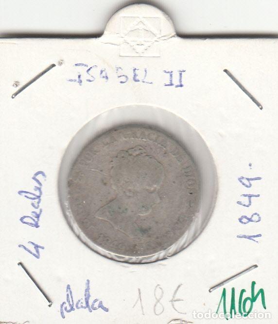 M&uuml;nzen von Spanien: CRE1164 MONEDA ESPA&Ntilde;A ISABEL II 4 REALES 1849 PLATA