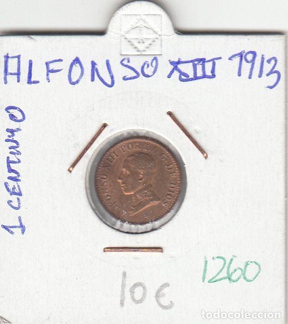 Moedas de Espanha: CRE1260 MONEDA ESPA&Ntilde;A ALFONSO XIII 1 CENTIMO 1913