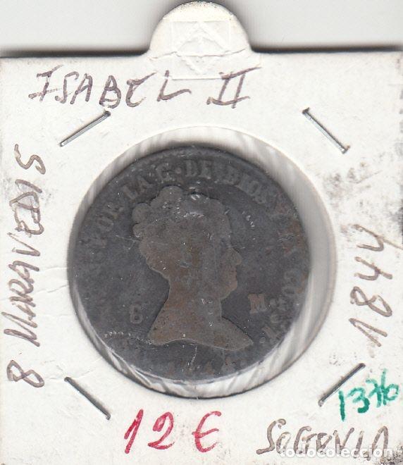 Coins of Spain: CRE1376 MONEDA ESPA&Ntilde;A ISABEL II 8 MARAVEDIS 1844 SEGOVIA