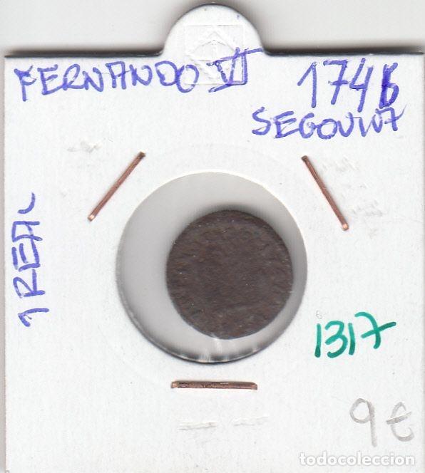 Monedas de Espa&ntilde;a: CRE1317 MONEDA ESPA&Ntilde;A FERNANDO VI 1746 1 REAL SEGOVIA