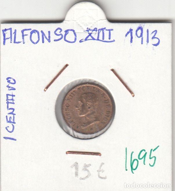 Monnaies d'Espagne: CRE1695 MONEDA ESPA&Ntilde;A ALFONSO XIII 1 CENTIMOS 1913