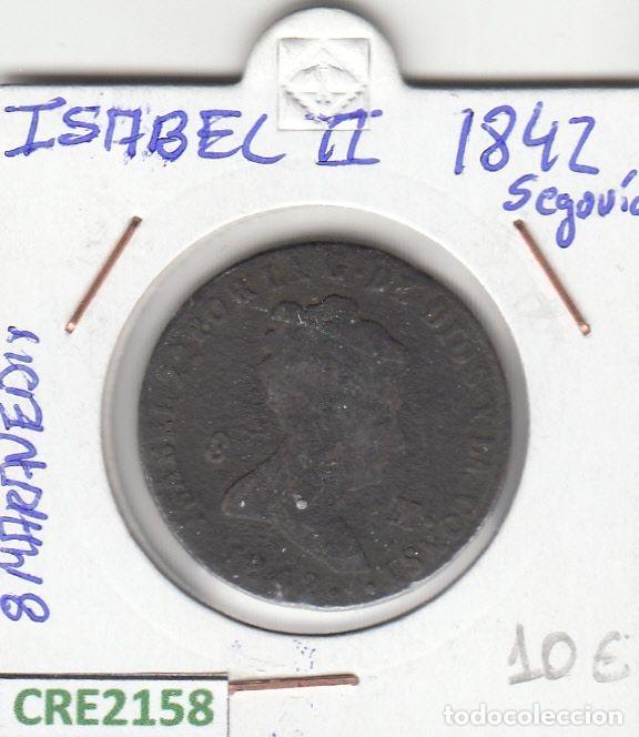 Monete da Spagna: CRE2158 MONEDA ESPA&Ntilde;A ISABEL II 8 MARAVEDIS 1842 SEGOVIA BC