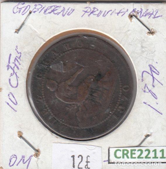Coins of Spain: CRE2211 MONEDA ESPA&Ntilde;A GOBIERNO PROVISIONAL 10 CENTIMOS 1870