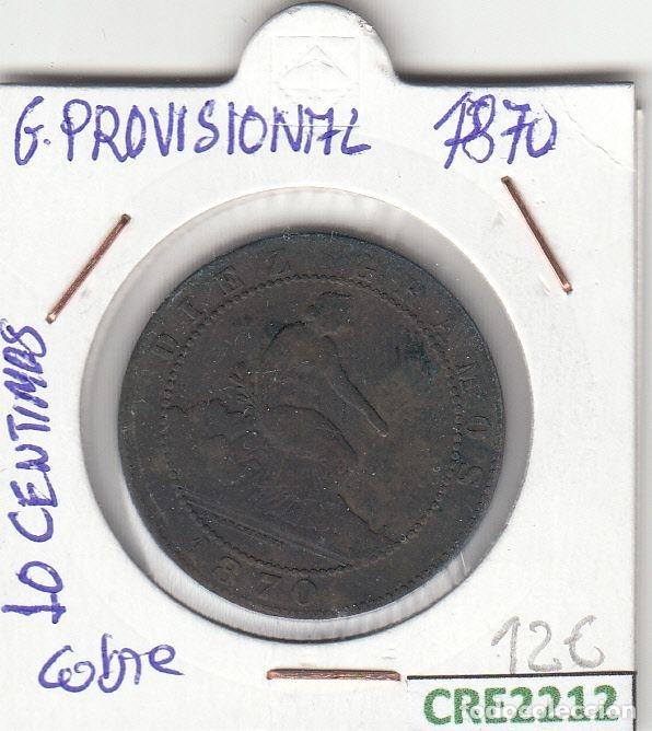 Coins of Spain: CRE2212 MONEDA ESPA&Ntilde;A GOBIERNO PROVISIONAL 10 CENTIMOS 1870