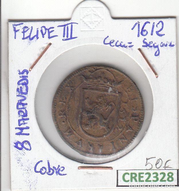 Monedas de Espa&ntilde;a: CRE2328 MONEDA ESPA&Ntilde;A FELIPE III 8 MARAVEDIS 1612 SEGOVIA