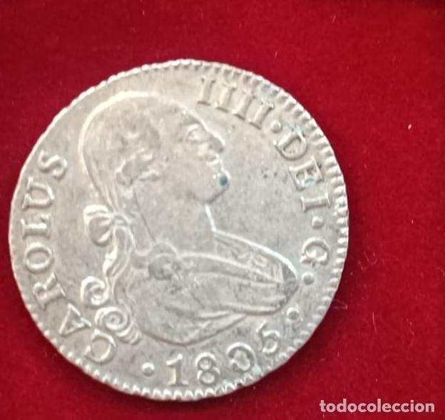 Monete da Spagna: CRBAN313 MONEDA ESPA&Ntilde;A 2 REALES 1805 CARLOS IV SEVILLA