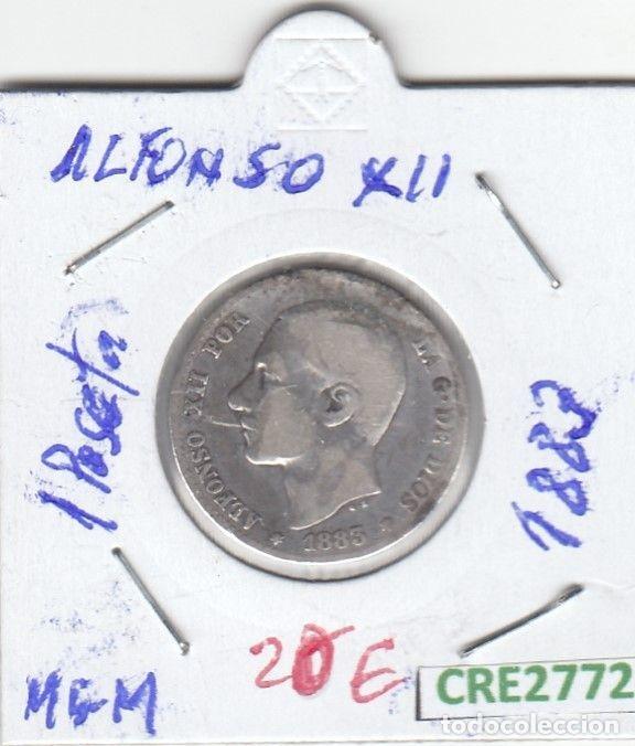 Coins of Spain: CRE2772 MONEDA ESPA&Ntilde;A 1 PESETA ALFONSO XII MS-M 1883