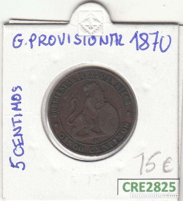 Coins of Spain: CRE2825 MONEDA ESPA&Ntilde;A GOBIERNO PROVISIONAL 5 CTS 1870