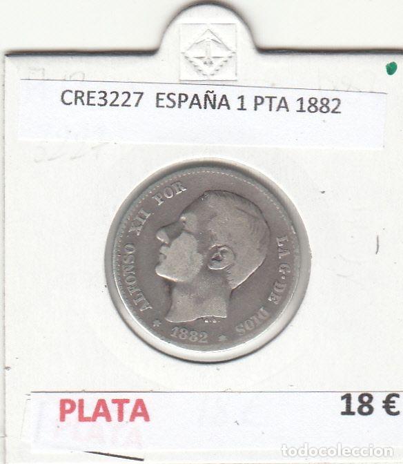 Coins of Spain: CRE3227 MONEDA ESPA&Ntilde;A 1 PESETA 1882 PLATA