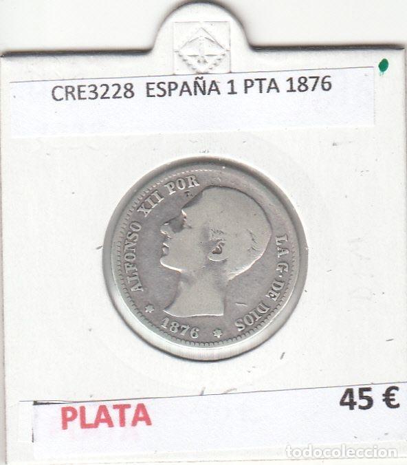 Coins of Spain: CRE3228 MONEDA ESPA&Ntilde;A 1 PESETA 1876 PLATA