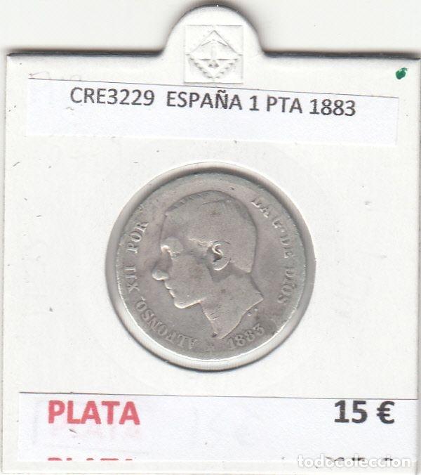 Monnaies d'Espagne: CRE3229 MONEDA ESPA&Ntilde;A 1 PESETA 1883 PLATA