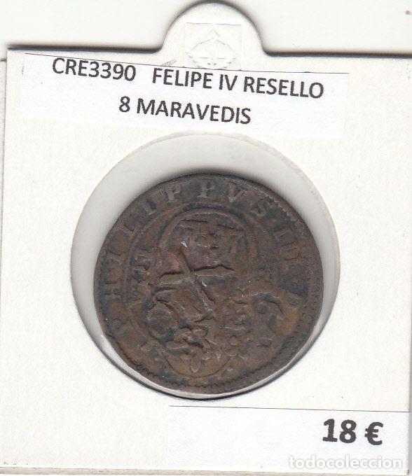 Monete da Spagna: CRE3390 MONEDA ESPA&Ntilde;A FELIPE IV RESELLO 8 MARAVEDIS