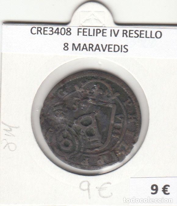 Monete da Spagna: CRE3408 MONEDA ESPA&Ntilde;A FELIPE IV RESELLO 8 MARAVEDIS