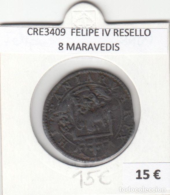 Monete da Spagna: CRE3409 MONEDA ESPA&Ntilde;A FELIPE IV RESELLO 8 MARAVEDIS