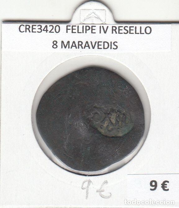 Monete da Spagna: CRE3420 MONEDA ESPA&Ntilde;A FELIPE IV RESELLO 8 MARAVEDIS