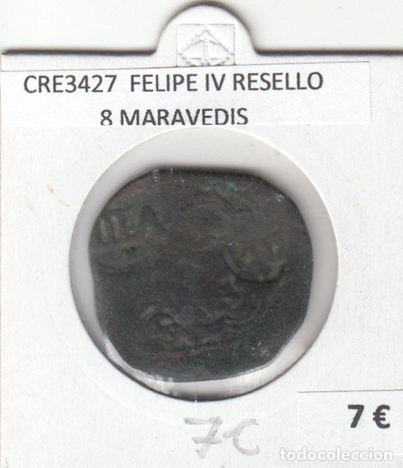 Monete da Spagna: CRE3427 MONEDA ESPA&Ntilde;A FELIPE IV RESELLO 8 MARAVEDIS