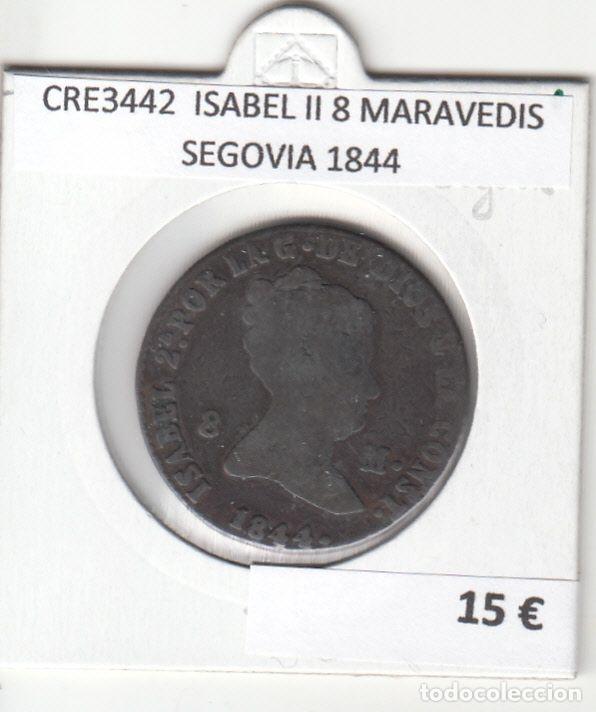 Monete da Spagna: CRE3442 MONEDA ESPA&Ntilde;A ISABEL II 8 MARAVEDIS SEGOVIA 1844