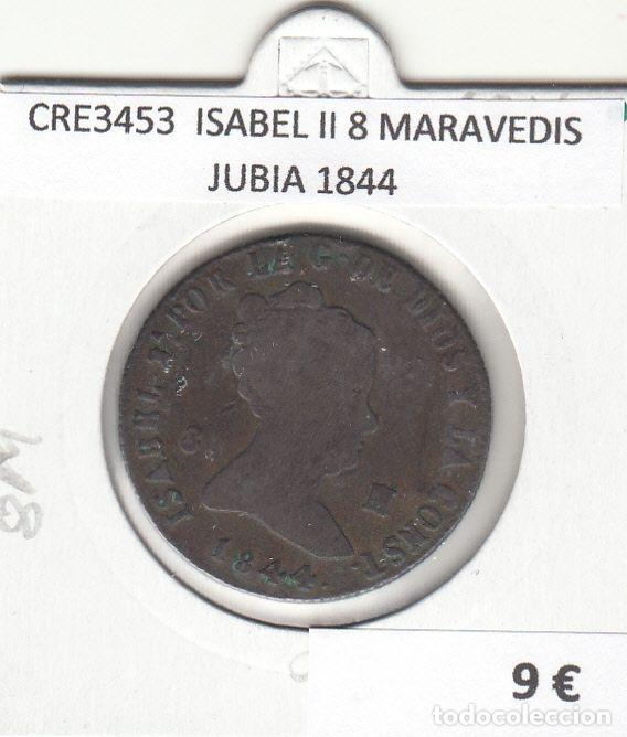 Monete da Spagna: CRE3453 MONEDA ESPA&Ntilde;A ISABEL II 8 MARAVEDIS JUBIA 1844